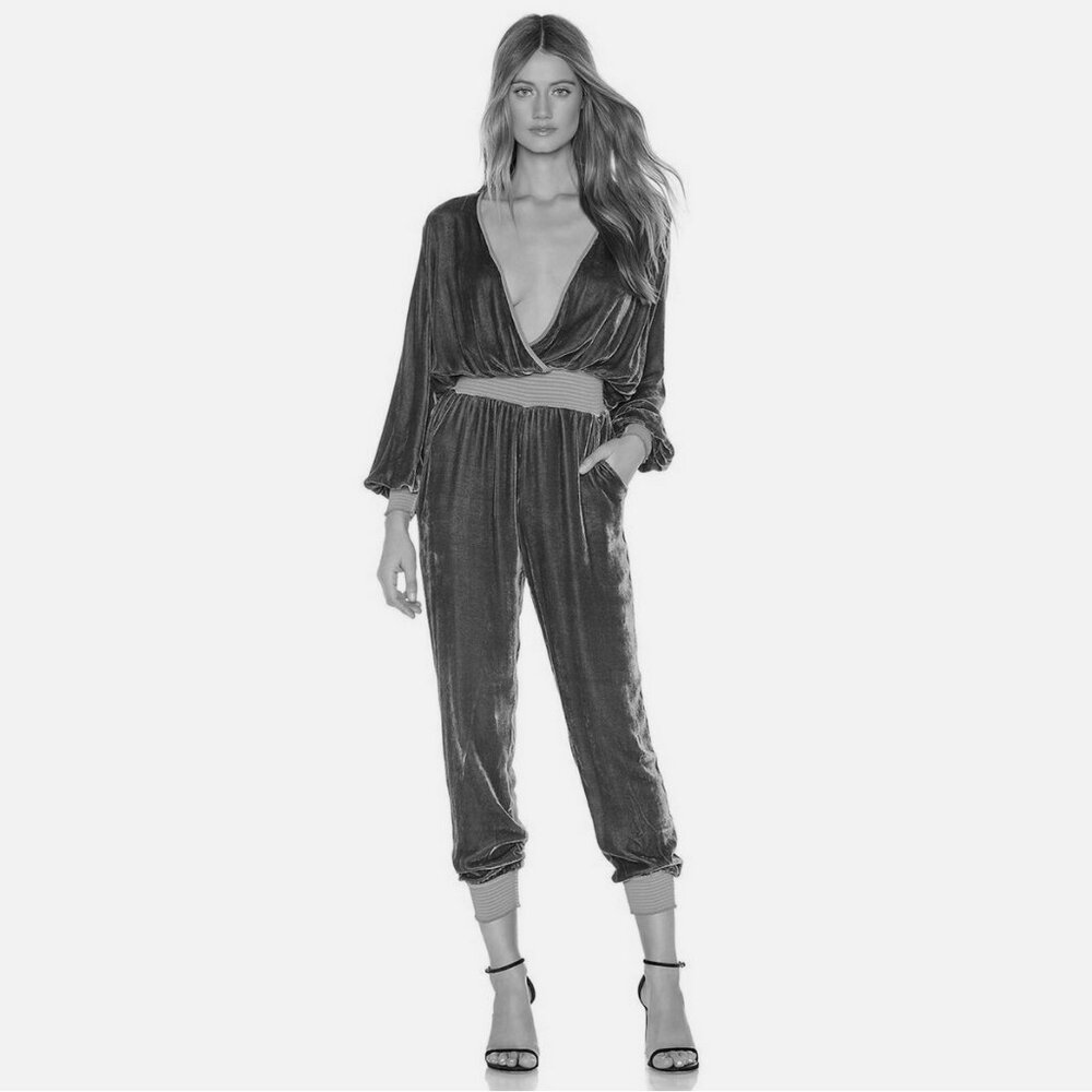 Young Fabulous & Broke Ambrosia Velvet Jumpsuit